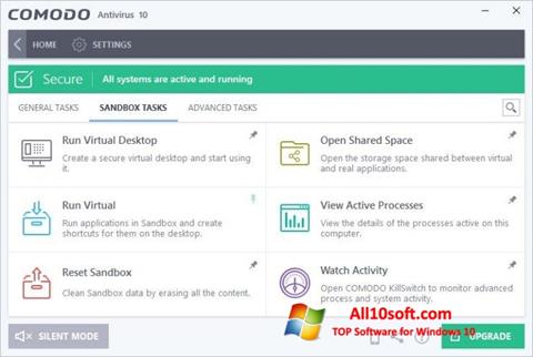 Screenshot Comodo Antivirus for Windows 10