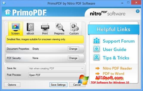 Screenshot PrimoPDF for Windows 10