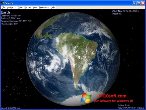 Screenshot Celestia for Windows 10