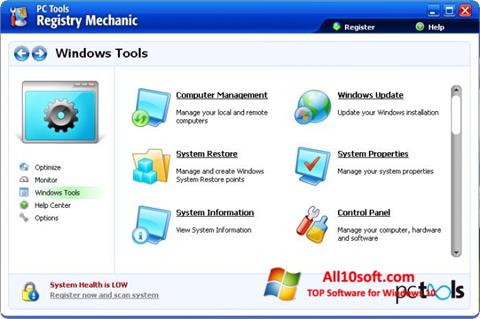 Screenshot Registry Mechanic for Windows 10