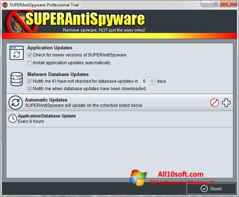 Screenshot SUPERAntiSpyware for Windows 10