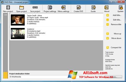 Screenshot DVD Flick for Windows 10