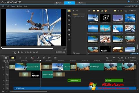 Screenshot Corel VideoStudio for Windows 10