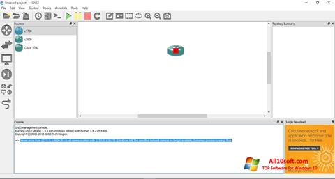 Screenshot GNS3 for Windows 10