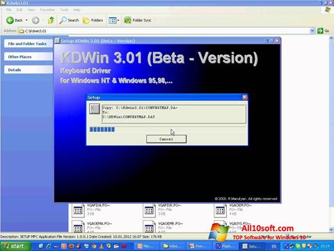 Screenshot KDWin for Windows 10