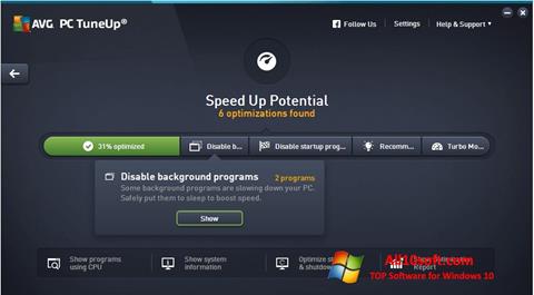 Screenshot AVG PC Tuneup for Windows 10