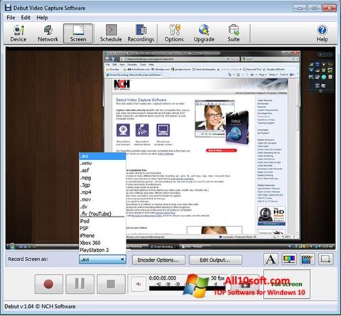 Screenshot Debut Video Capture for Windows 10