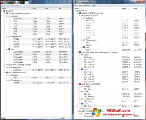 Screenshot Open Hardware Monitor for Windows 10