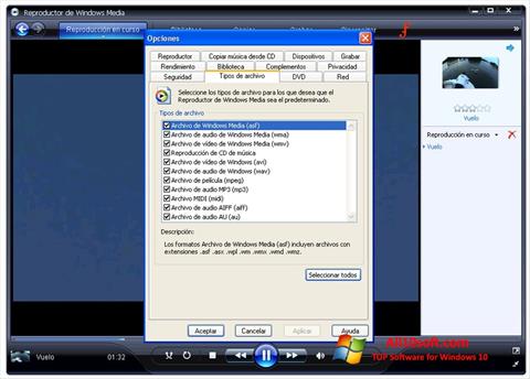 Screenshot Windows Media Player for Windows 10