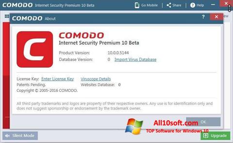 Screenshot Comodo for Windows 10