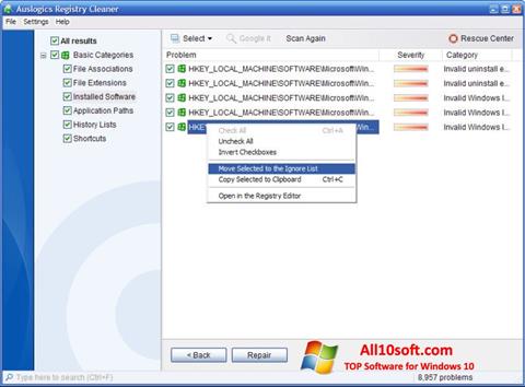 Auslogics Registry Cleaner Pro 10.0.0.4 download the new version for ipod