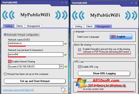 Screenshot MyPublicWiFi for Windows 10