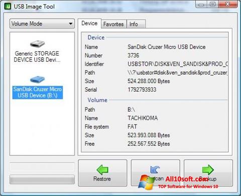 Screenshot USB Image Tool for Windows 10