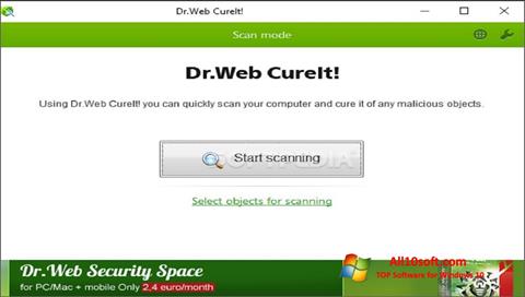 Screenshot Dr.Web CureIt for Windows 10