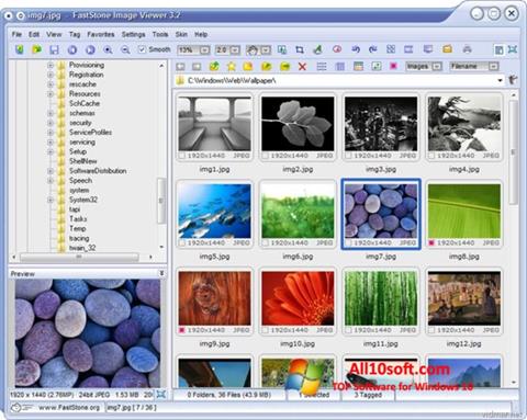 Screenshot FastStone Image Viewer for Windows 10