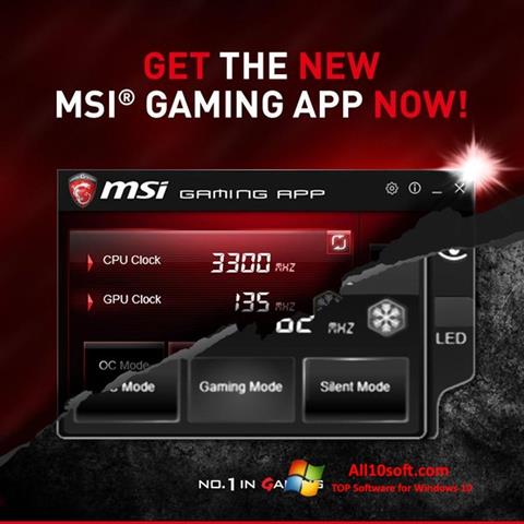 Screenshot MSI Gaming App for Windows 10