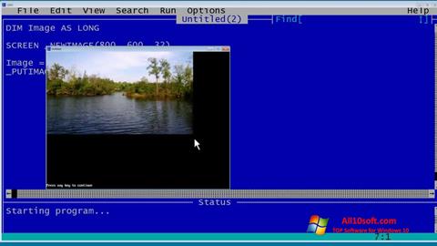Screenshot QBasic for Windows 10