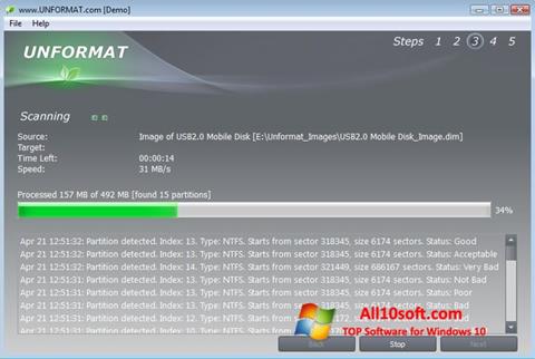 Screenshot UNFORMAT for Windows 10