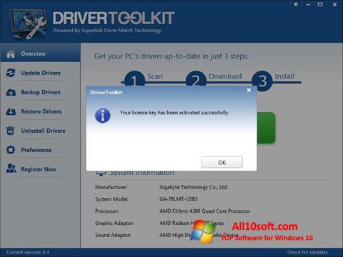 Screenshot Driver Toolkit for Windows 10