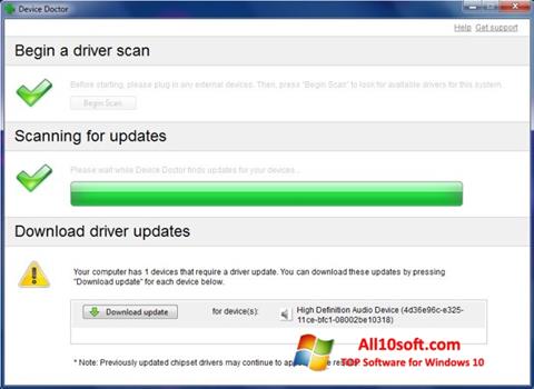 Screenshot Device Doctor for Windows 10