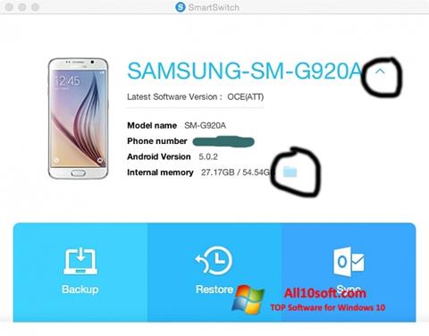Screenshot Samsung Smart Switch for Windows 10