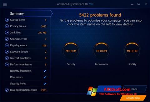 Screenshot Advanced SystemCare Free for Windows 10