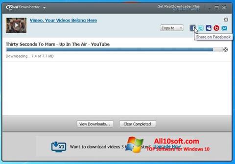 Screenshot RealDownloader for Windows 10