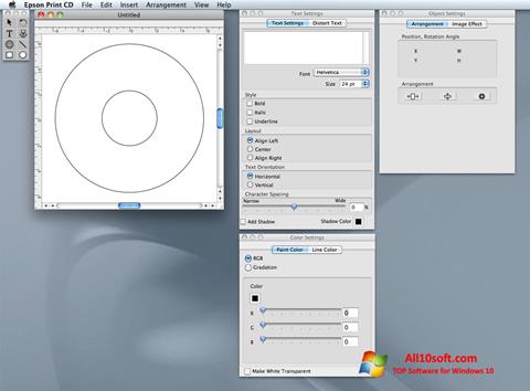 Screenshot EPSON Print CD for Windows 10
