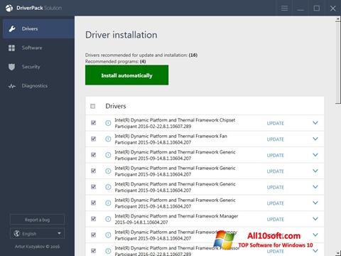 Screenshot DriverPack Solution Online for Windows 10