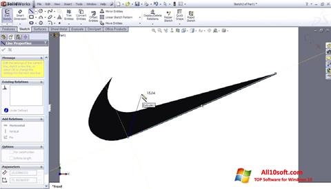 Screenshot SolidWorks for Windows 10