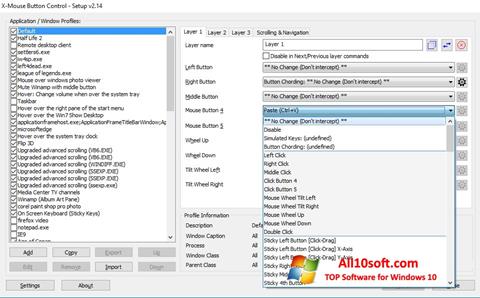 Screenshot X-Mouse Button Control for Windows 10