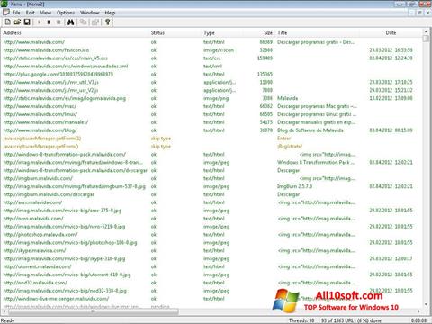 Screenshot Xenu for Windows 10