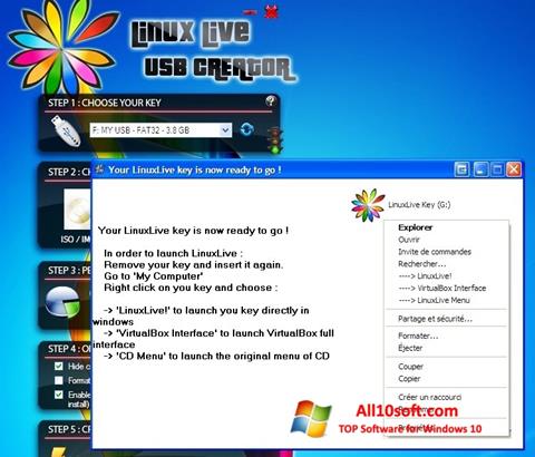 Screenshot LinuxLive USB Creator for Windows 10