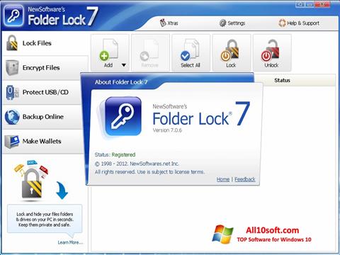 Screenshot Folder Lock for Windows 10