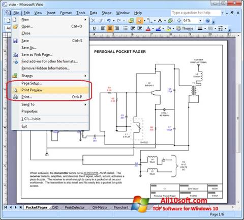 Screenshot Microsoft Visio for Windows 10