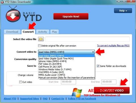 Screenshot YTD Video Downloader for Windows 10