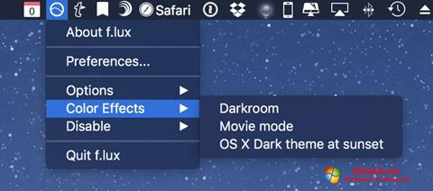 Screenshot F.lux for Windows 10
