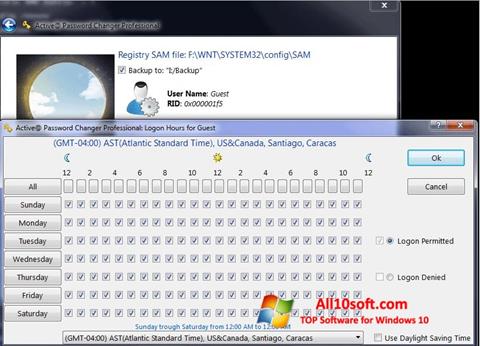 Screenshot Active Password Changer for Windows 10