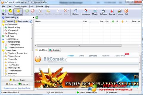 Screenshot BitComet for Windows 10
