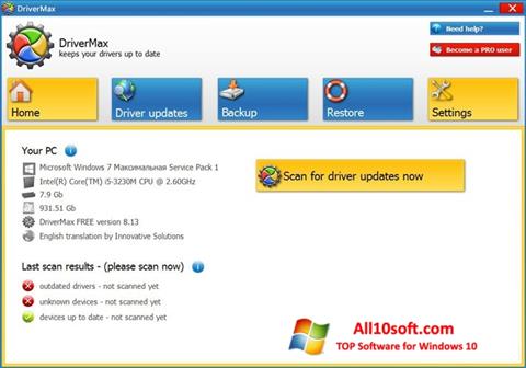 Screenshot DriverMax for Windows 10