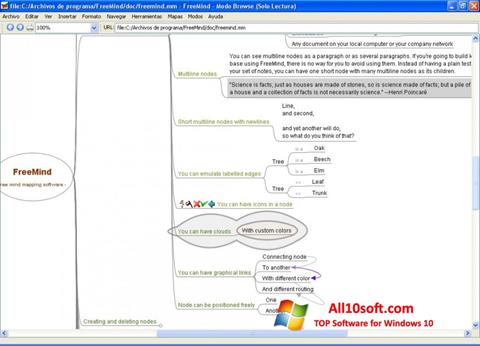 Screenshot FreeMind for Windows 10