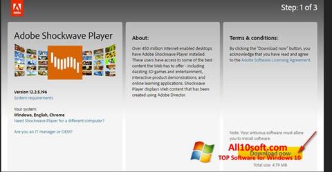 Screenshot Adobe Shockwave Player for Windows 10