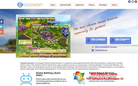 Screenshot Coowon Browser for Windows 10