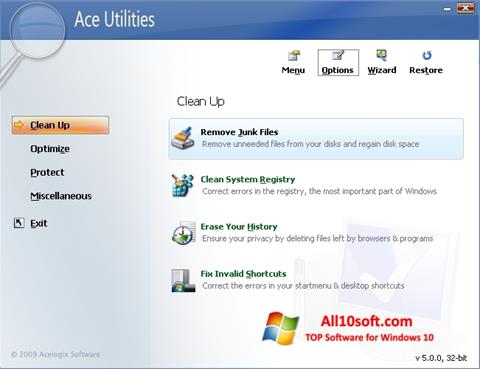 Screenshot Ace Utilities for Windows 10