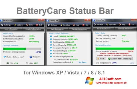 Screenshot BatteryCare for Windows 10