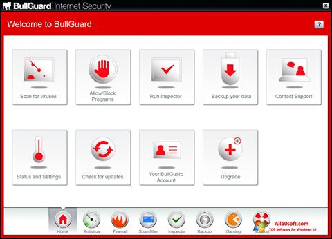 Screenshot BullGuard for Windows 10