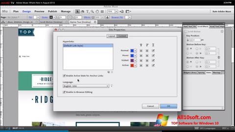 Screenshot Adobe Muse for Windows 10