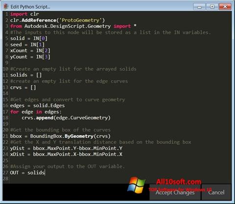 Screenshot Python for Windows 10