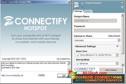 Screenshot Connectify Hotspot for Windows 10