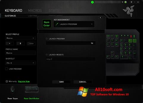 Screenshot Razer Synapse for Windows 10